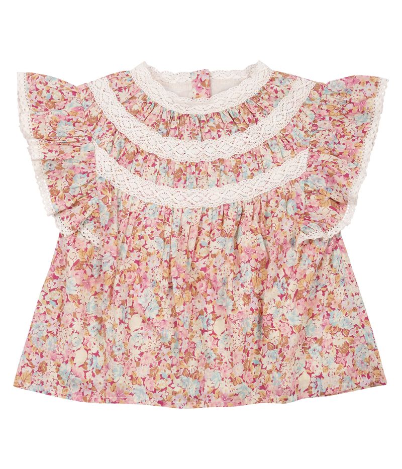 Bluse Jannila Bunt mit Pastellblumenprint von Louise Misha