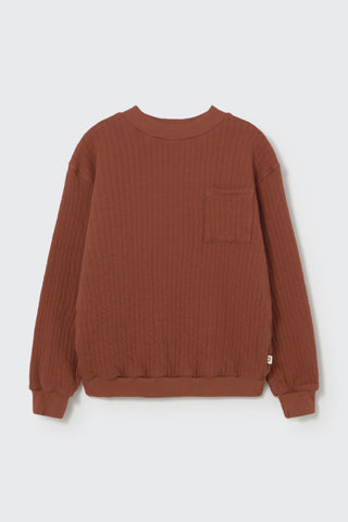 Pullover Simone Quilted Ginger Braun von Cozmo
