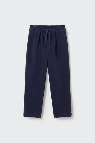 Twill Hose Teo Navy Blau von Cozmo