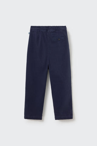 Twill Hose Teo Navy Blau von Cozmo