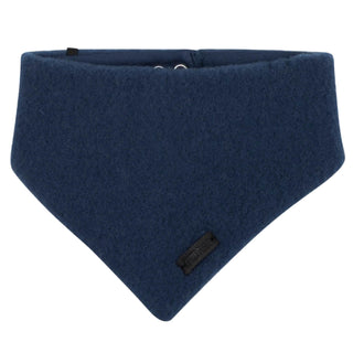 Wollfleece Dreieck Halstuch Blau meliert von Pure Pure