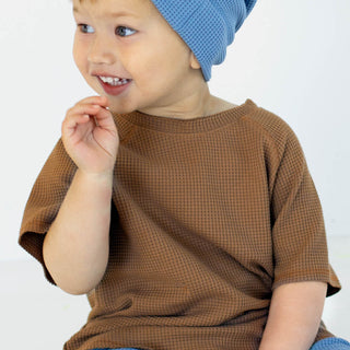 WAFFEL SHIRT BRAUN VON PURE PURE