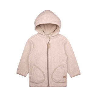 Baumwolle Fleece Jacke Oat VON PURE PURE