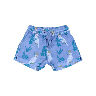 Badeshorts Blau mit Vogelprint von Búho