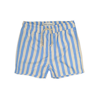 Badeshorts Blau-Beige gestreift von Sproet & Sprout in