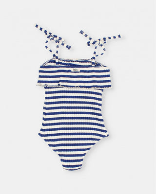 Badekleid Rib Stripes Maillot Royal Blue von Búho