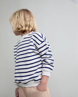 Sailor Sweater Marine Blau gestreift von Búho Barcelona