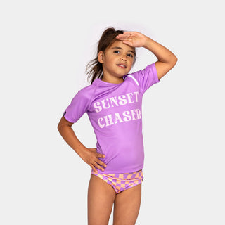 UV Badeshirt kurzarm Sunset Chaser Purple von Beach & Bandits