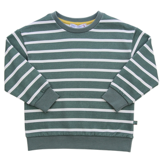 Sweatshirt mit Streifen Pistachio-Offwhite von Enfant Terrible