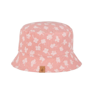 Musselinhut Altrosa mit Blumenmuster von Pure Pure